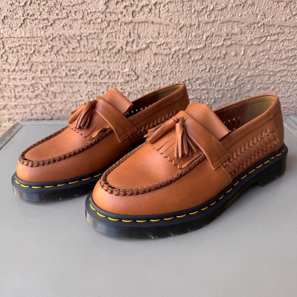 Dr. Marten Adrian Woven Loafer Oxford Shoes Women’s 10US 42EU Brown Tan Leather